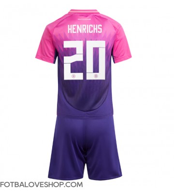 Německo Benjamin Henrichs #20 Dětské Venkovní Dres ME 2024 Krátký Rukáv (+ trenýrky)